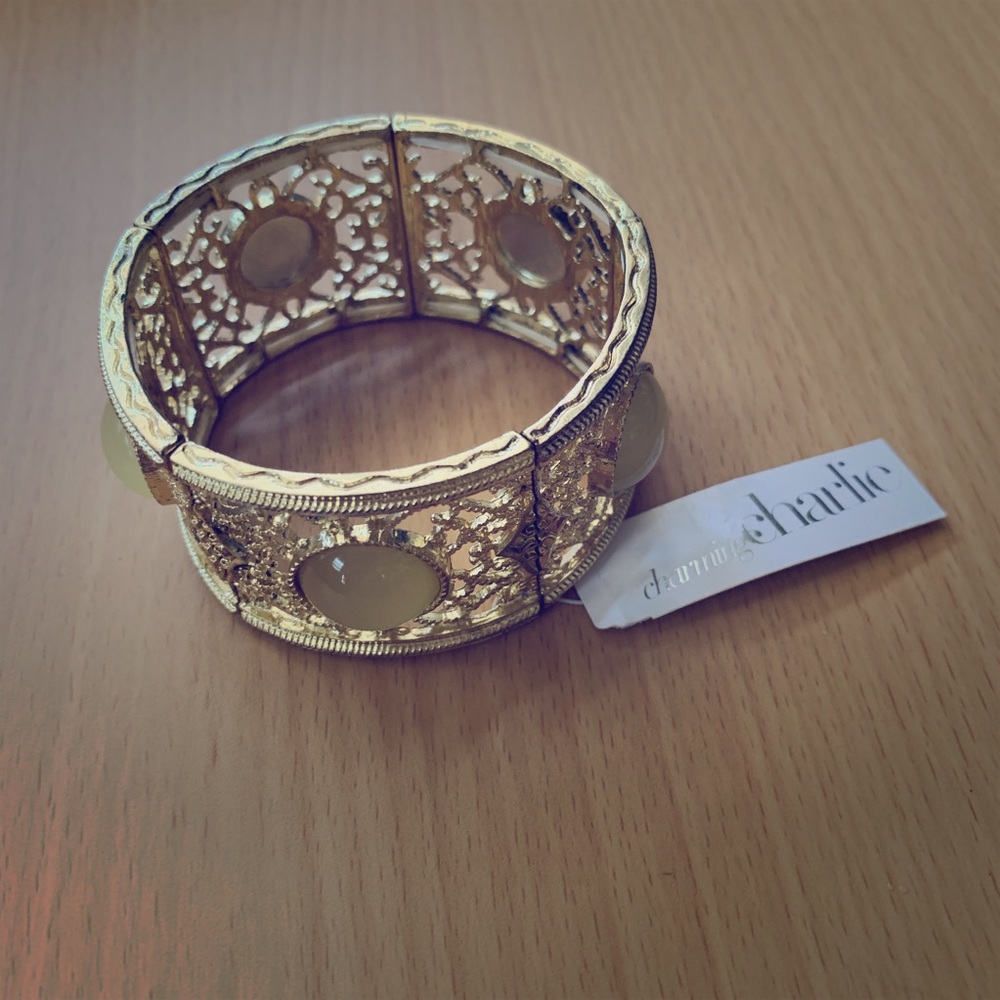 Charming Charlie Gatsby Gold Bracelet - Brand New